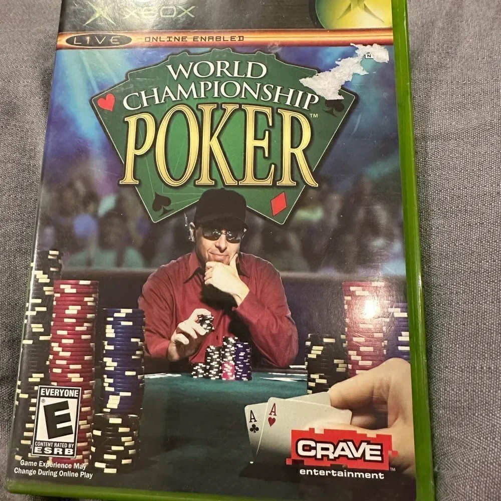 Xbox World Poker championship- XBOX tested , no manual no scratches